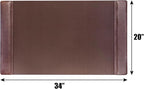 DACASSO Leather Desk Pad with Side Rails - Image 3