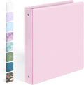 BinderX Extra Durable 3 Ring Binder, Round Rings 1 Inch Binder, Fits 175 Sheets by Sooez