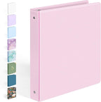 BinderX Extra Durable 3 Ring Binder, Round Rings 1 Inch Binder, Fits 175 Sheets by Sooez