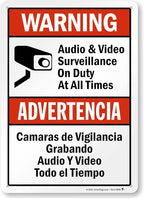 SmartSign 14 x 10 inch “Warning by SmartSign