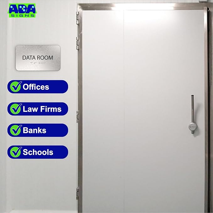 ADASigns Data Room Sign 7" W x 4" H - Image 7