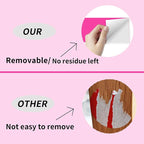 STARLIBOO 3"X5" Rectangle Neon Colored Labels, Removable Moving Labels - Image 2