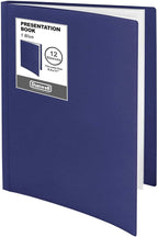 Dunwell Presentation Binder 12-Pocket, Displays 24 Pages, 8.5x11 Portfolio by Dunwell