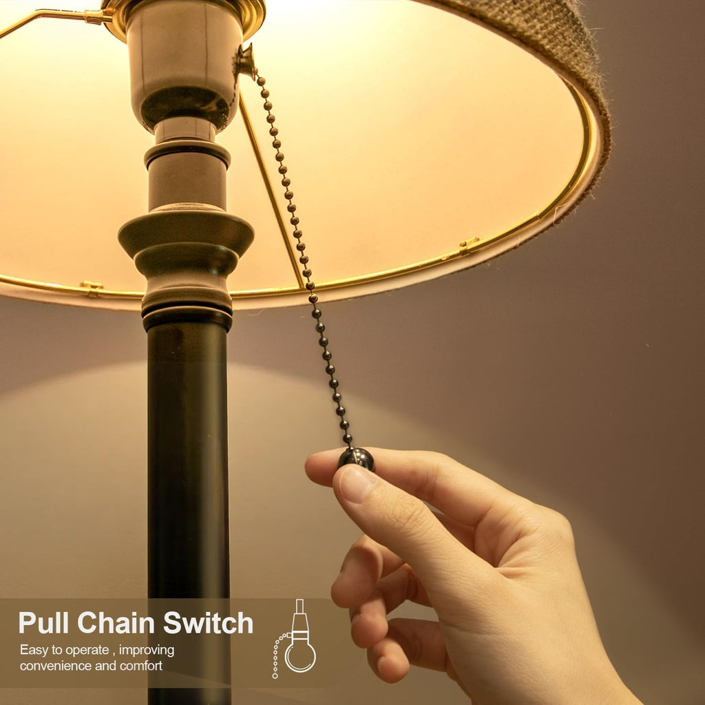 oneach 19.5" small table lamp for bedroom, side view