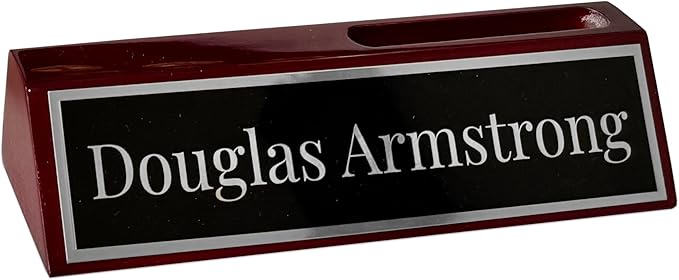 Custom Desk Wedge Name Plate - Image 7