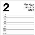 AT-A-GLANCE 2023 Daily Desk Calendar Refill, 3-1/2" x 6", Loose Leaf, Monthly Tabs (E717T50)
