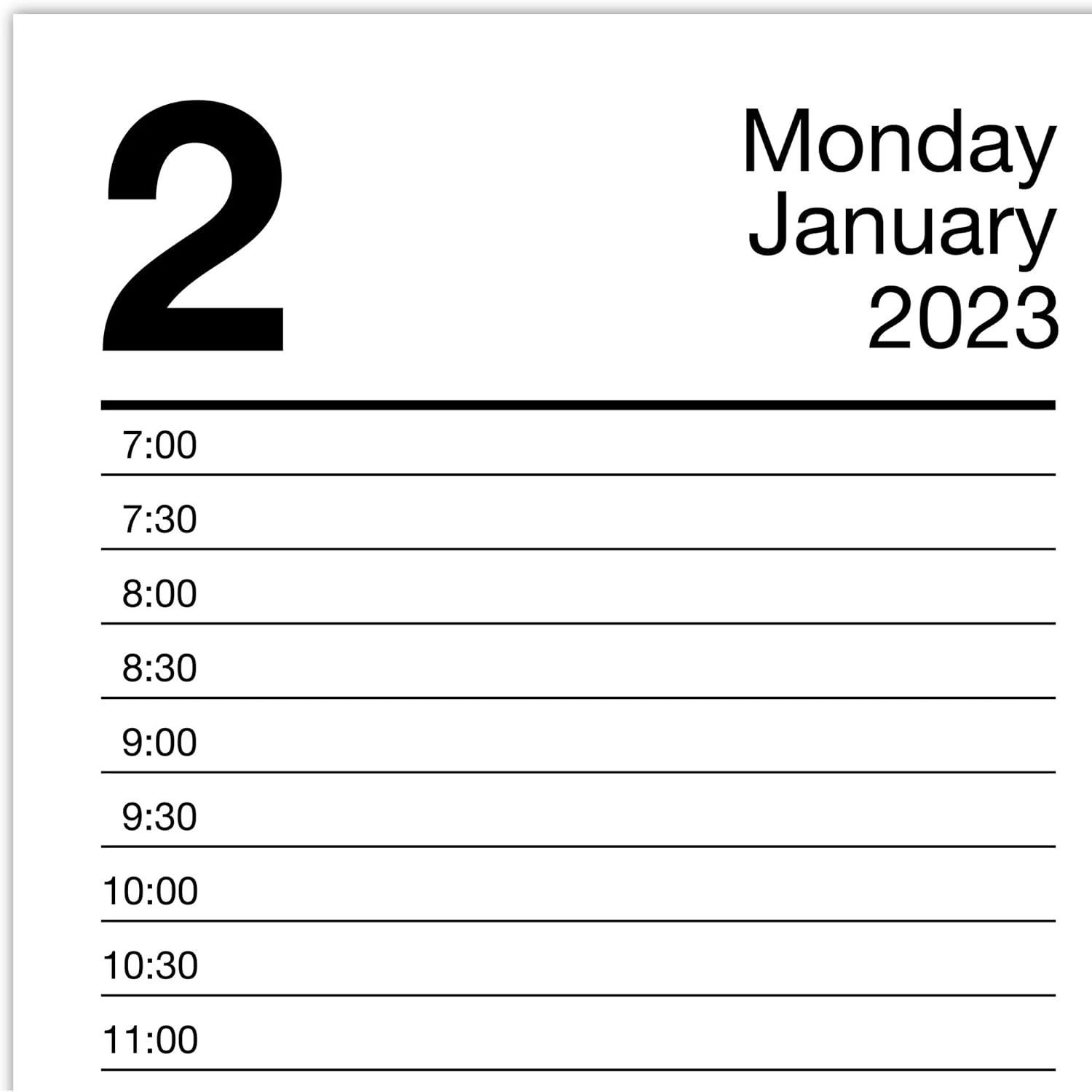 AT-A-GLANCE 2023 Daily Desk Calendar Refill, 3-1/2" x 6", Loose Leaf, Monthly Tabs (E717T50)