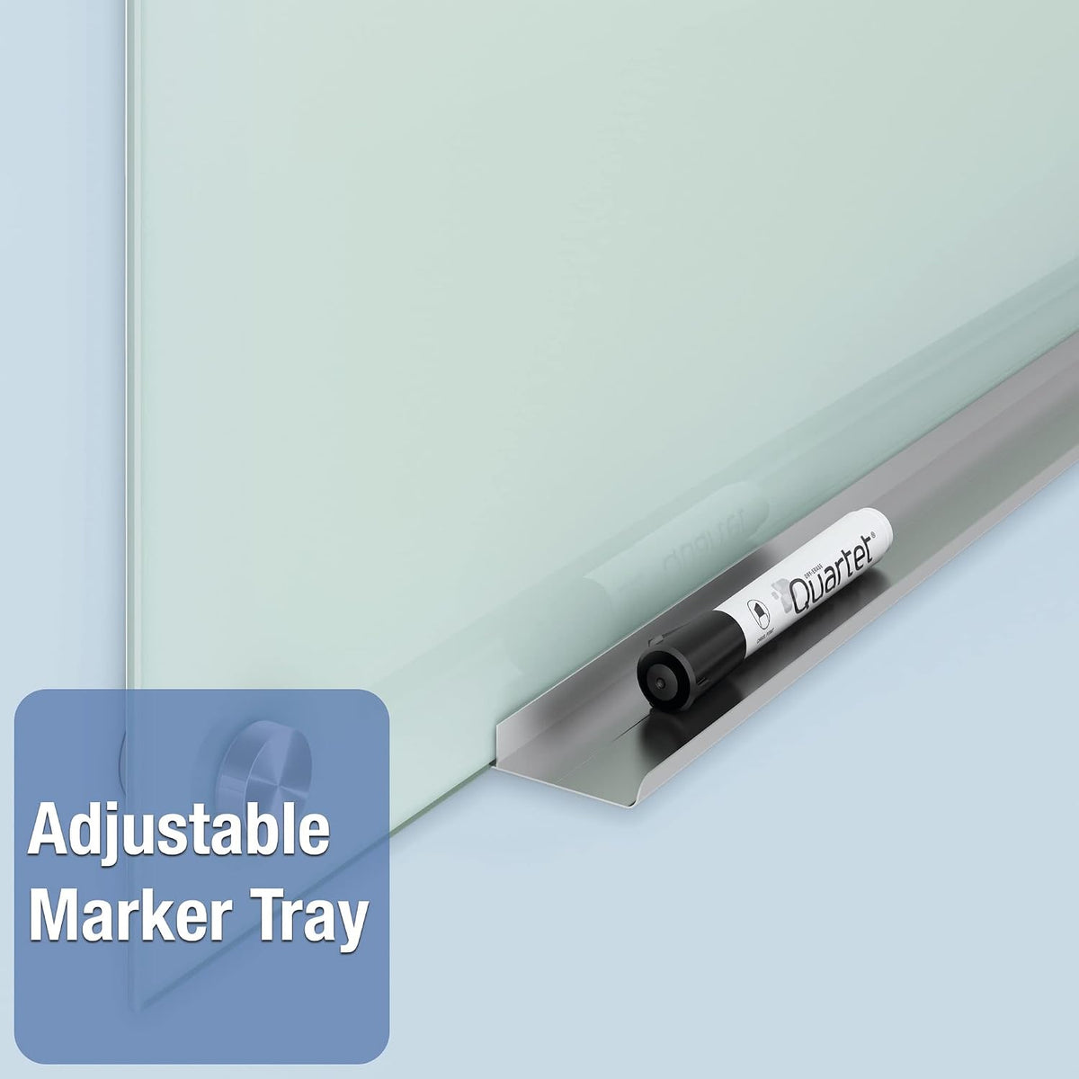 Quartet Whiteboard, Glass Dry Erase Board, Non-Magnetic, 6' x 4', Inf...