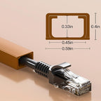 Yecaye Cord Hider, 113in Brown Cord Covers - Image 2