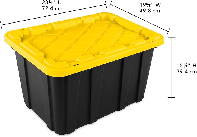 Sterilite 18-Pack Industrial Tote, Plastic Storage Container Bins - Image 2