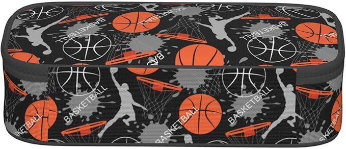 Basketball Fun Sport Ball Pencil Case Big Capacity Storage Pencil Pouch - Image 4