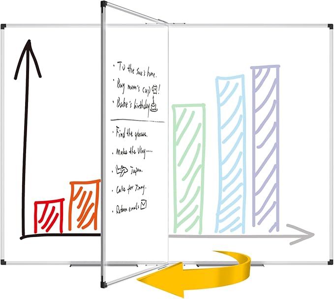 XBoard Magnetic Whiteboard 72 x 48 Inch | Giant Foldable Dry Erase White Board - Image 4