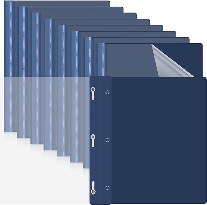 Teling 48 Pcs Clear Front Report Covers by Teling