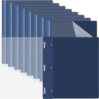 Teling 48 Pcs Clear Front Report Covers by Teling