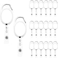 Fushing 20Pcs Retractable ID Badge Holders ID Badge Reels by Fushing