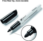 Volcanics Black Dry Erase Markers Low Odor Fine Whiteboard Markers Thin Box of - Image 4