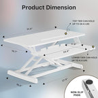 JOY worker Standing Desk Converter, Desktop Workstation Riser - Image 2