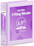 SUNEE 3 Ring Binder 1.5 Inch 1 Pack by SUNEE