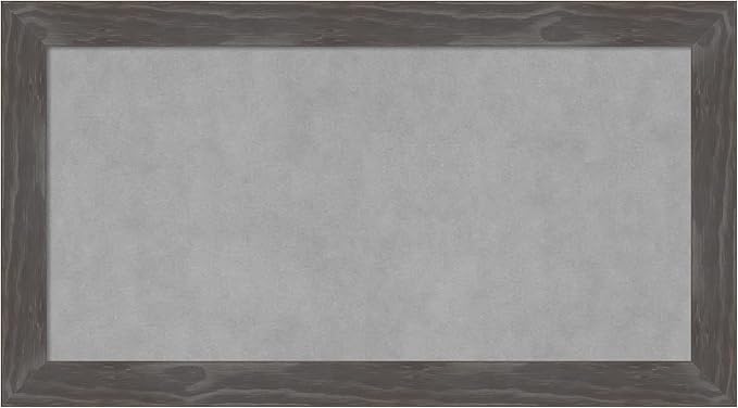 Amanti Art Grey Framed Magnetic Board 15x27 Small Vision Board by AmantiArt
