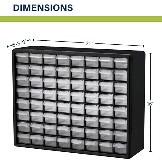 Akro-Mils 64-Drawer Plastic Drawer Storage Cabinet - Image 3