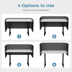 MORDEER 47.2 Inch Desk Divider Panels Set, Acoustic Divider Panel - Image 6