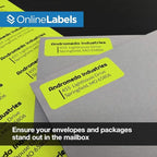 Neon Yellow Address Labels - Image 3