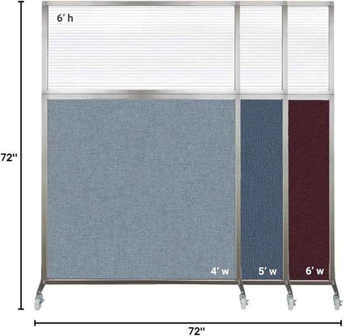 Versare Hush Screen Portable Room Divider | Workstation Wall Divider | - Image 8