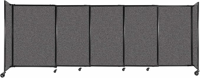 Versare Straightwall Sliding Portable Wall Partition | Freestanding Office by VERSARE