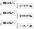 6 Pieces Plastic Reserved Table Sign Table Tent Wedding Guest Reservation Seat by Maitys