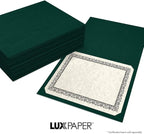 LUXPaper 9.5" x 12" Certificate Holders | Green Linen | 100lb. Cover | 25 Qty - Image 8