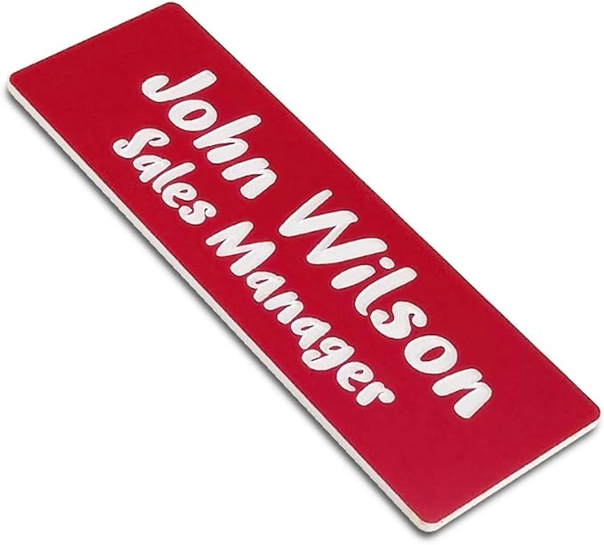 Custom Engraved Name Tag Badges by Unknown