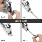 Arrow T50 Heavy Duty Staple Gun Kit with 3750 Pieces T50 Staples | All Chrome Steel Stapler with 3750 Pieces T50 1/4", 3/8", 1/2" Staples, for Upholstery Professional Projects