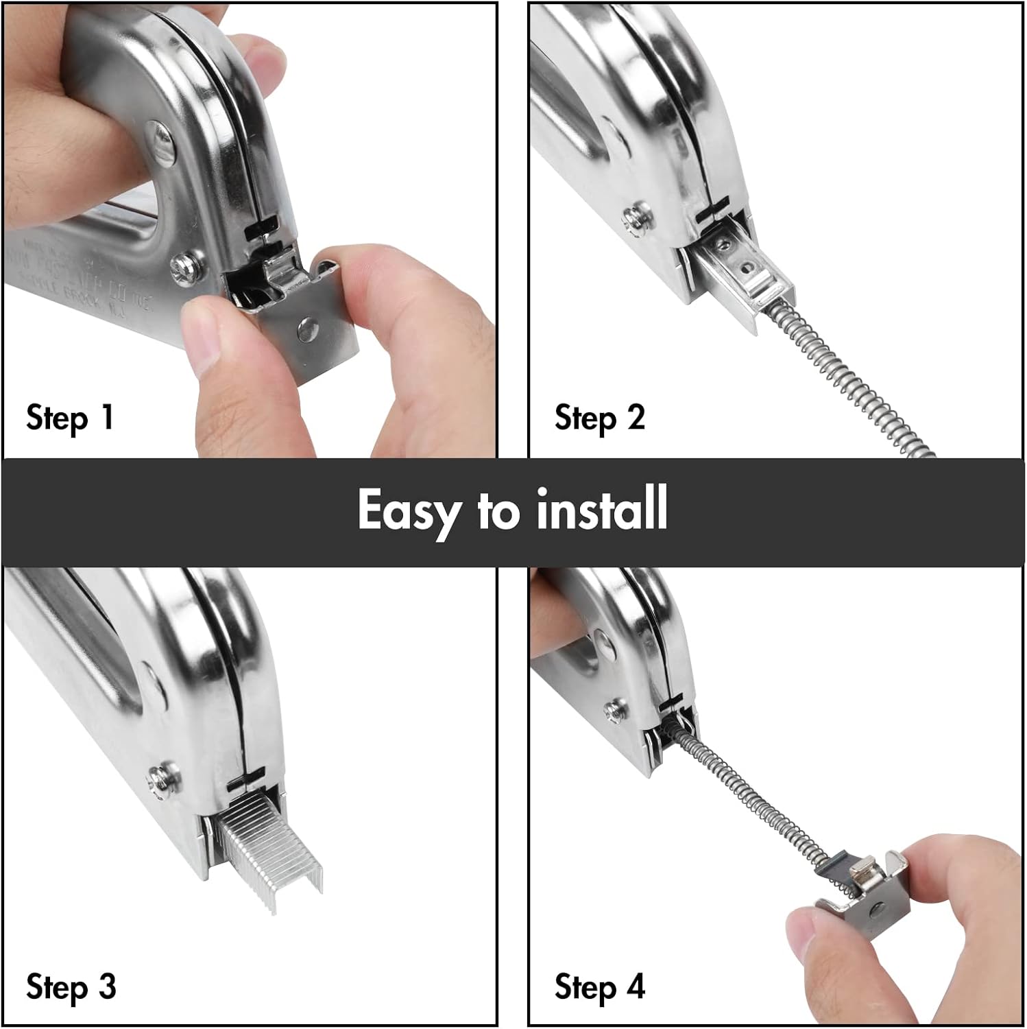 Arrow T50 Heavy Duty Staple Gun Kit with 3750 Pieces T50 Staples | All Chrome Steel Stapler with 3750 Pieces T50 1/4", 3/8", 1/2" Staples, for Upholstery Professional Projects