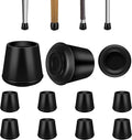 VOCOMO 1-1/2” Round Rubber Chair Leg Tips Caps, Chair Leg Floor Protectors by VOCOMO