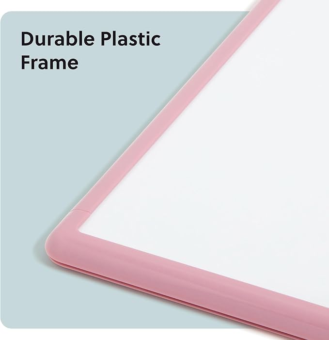 U Brands Contempo Magnetic Dry Erase Board White Board, 11” x 14”, Blush Pink - Image 4
