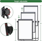 Stand White Board Magnetic 40 x 28 inches Dry Erase Board Double Sided Height - Image 2