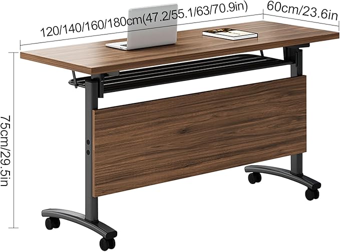 Conference Table Foldable Meeting Tables, Flip Top Mobile Training Table The - Image 6