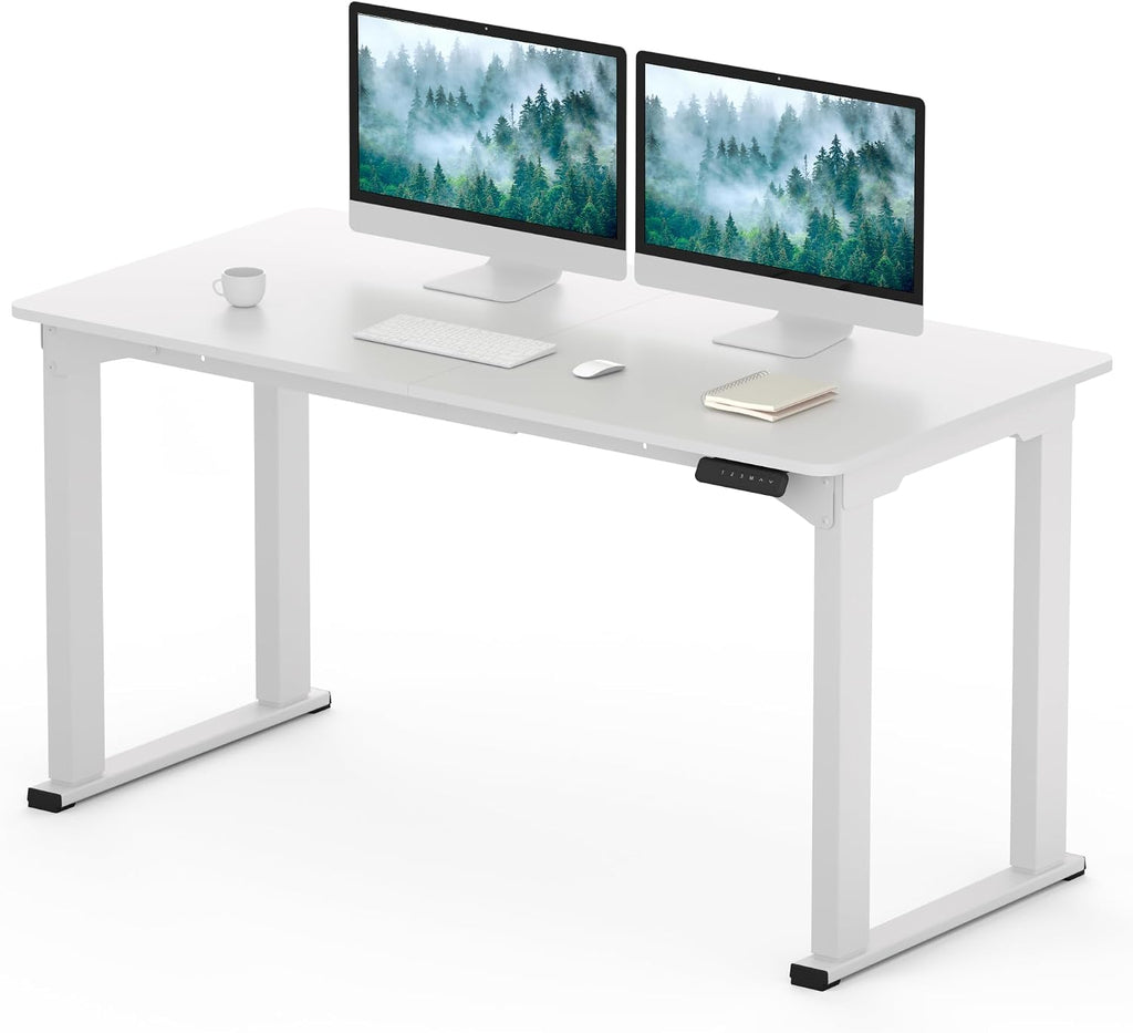 SANODESK 4-Leg Standing Desk, Electric Height Adjustable Desk