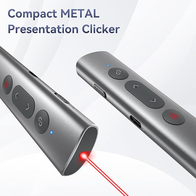 Wireless Presentation Clicker PowerPoint Remote: USB C A Presenter PPT Power - Image 4
