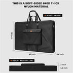 nicpro large art portfolio bag 35 x 43 shown in use