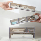 Desk Organizer with Drawers Stackable Storage Drawers, Plastic Compact Desk - Image 2