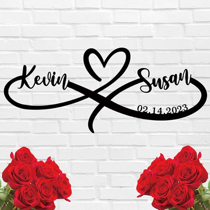 Metal Name Signs Personalized, Infinity Sign - Image 7