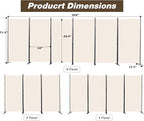 CHOSENM Room Divider, 6 Panel Folding Privacy Screens - Image 2