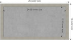 Amanti Art Grey Framed Magnetic Board 14x26 Small Vision Board - Image 4
