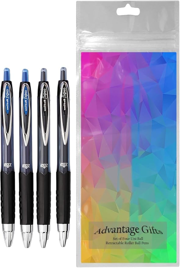 Advantage Gifts Signo 207 Roller Ball Retractable Gel Pens, Medium Point - Image 2