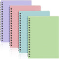 Yahenda 4 Pcs Spiral Notebook Bulk A5 Journal Lined 8.3'' x 5.5'' Writing by Yahenda
