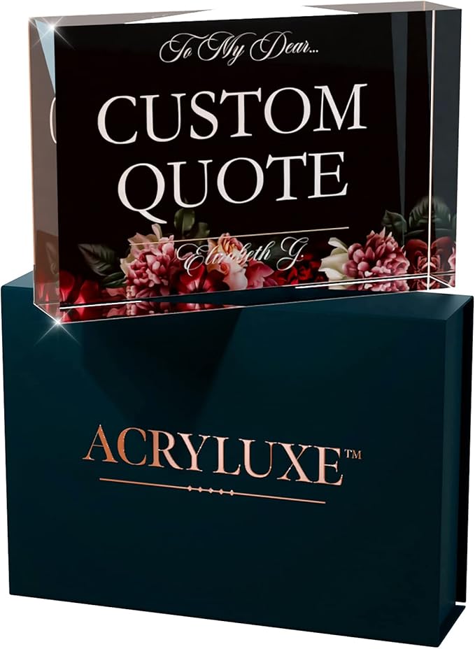 Personalized Gifts, Custom Quote Block Letter Board, Crystal-Clear Acrylic - Image 7