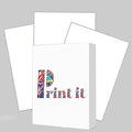 Print It - Vellum Bristol Colored Cardstock Cover Paper, 67 Lb, 8.5" X 11” by Unknown
