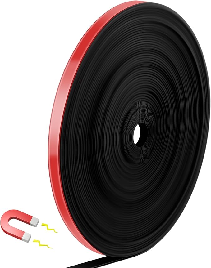 AmazingSpark Magnetic Tape Roll Thin Strips, 0.39 Inch x 66 Feet Magnetic Board by Unknown