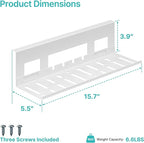 PEGZONE Under Desk Cable Management Tray, 15.7 Inches Metal Cord Organizer Rack - Image 9